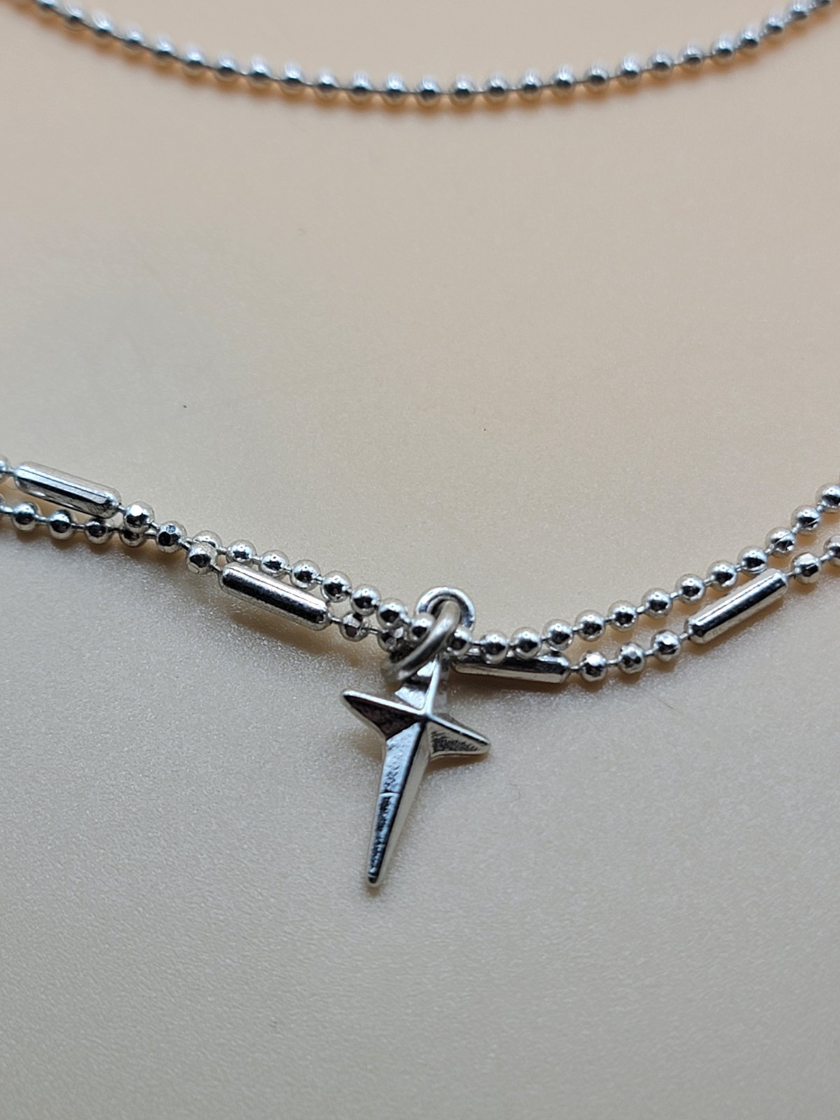 North Star Pendant And Necklace Ball Chain Marked Signed