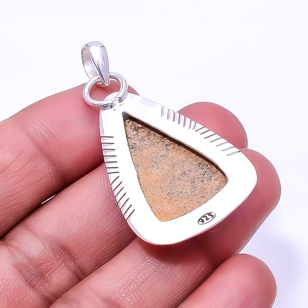 Picture Jasper – Oregon 925 Sterling Silver Pendant 1.95″, Christmas Gift P39729