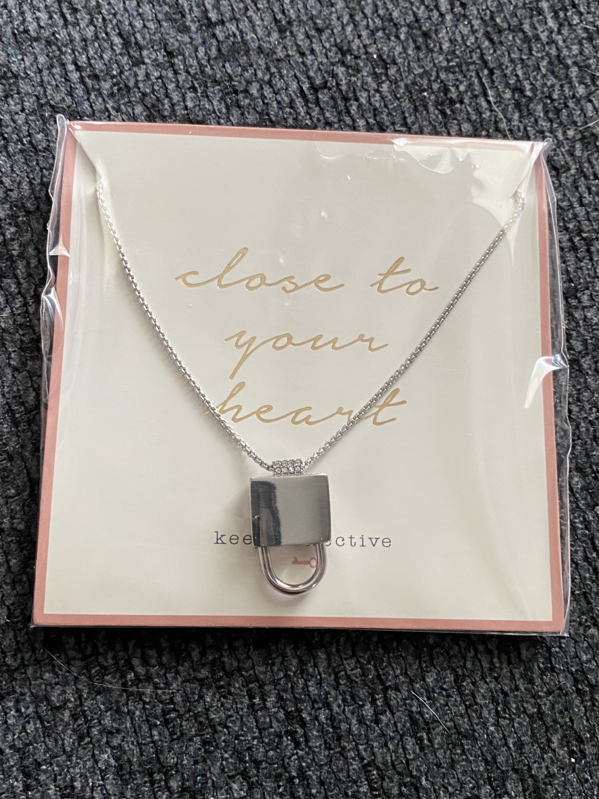 Keep Collective, Keep it Lock Necklace Silver, KN030S