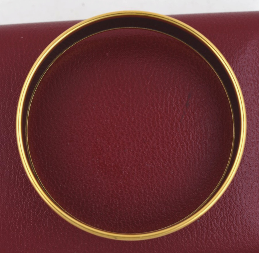 Hermes Enamel Bangle Bracelet EXCELLENT Bird Motif Paris