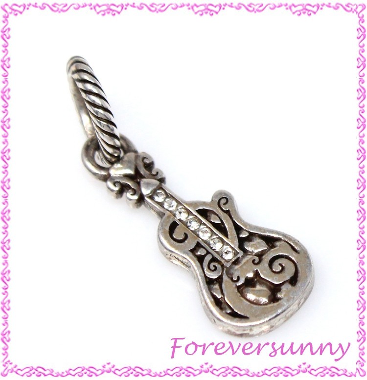 Brighton Guitar Music Crystal Charm