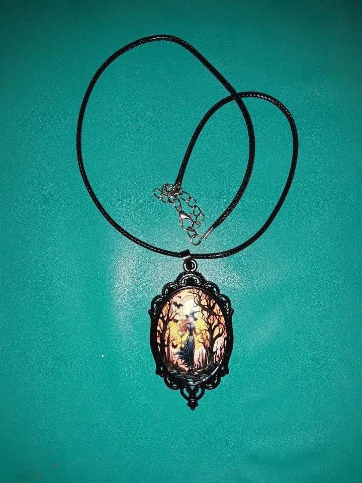 VICTORIAN GOTHIC HALLOWEEN Pendant / Necklace (LAST ONE)