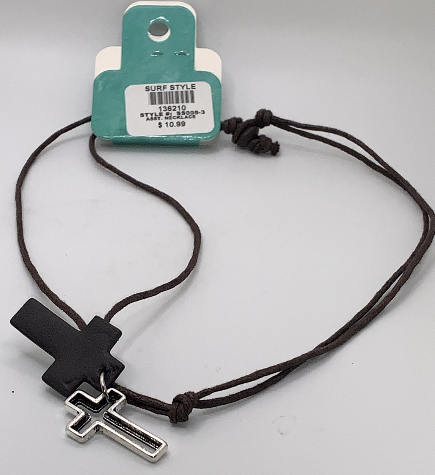 Surf Style Cross Necklace 136210 BRAND NEW BOGO!