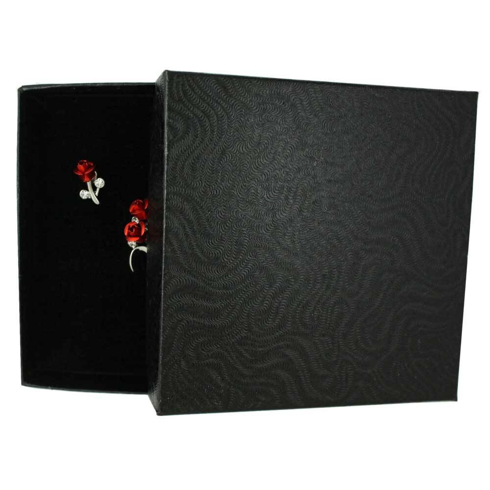 Bouquet of Red Roses Brooch Pin and Rose Earring Set – PRL105SBS