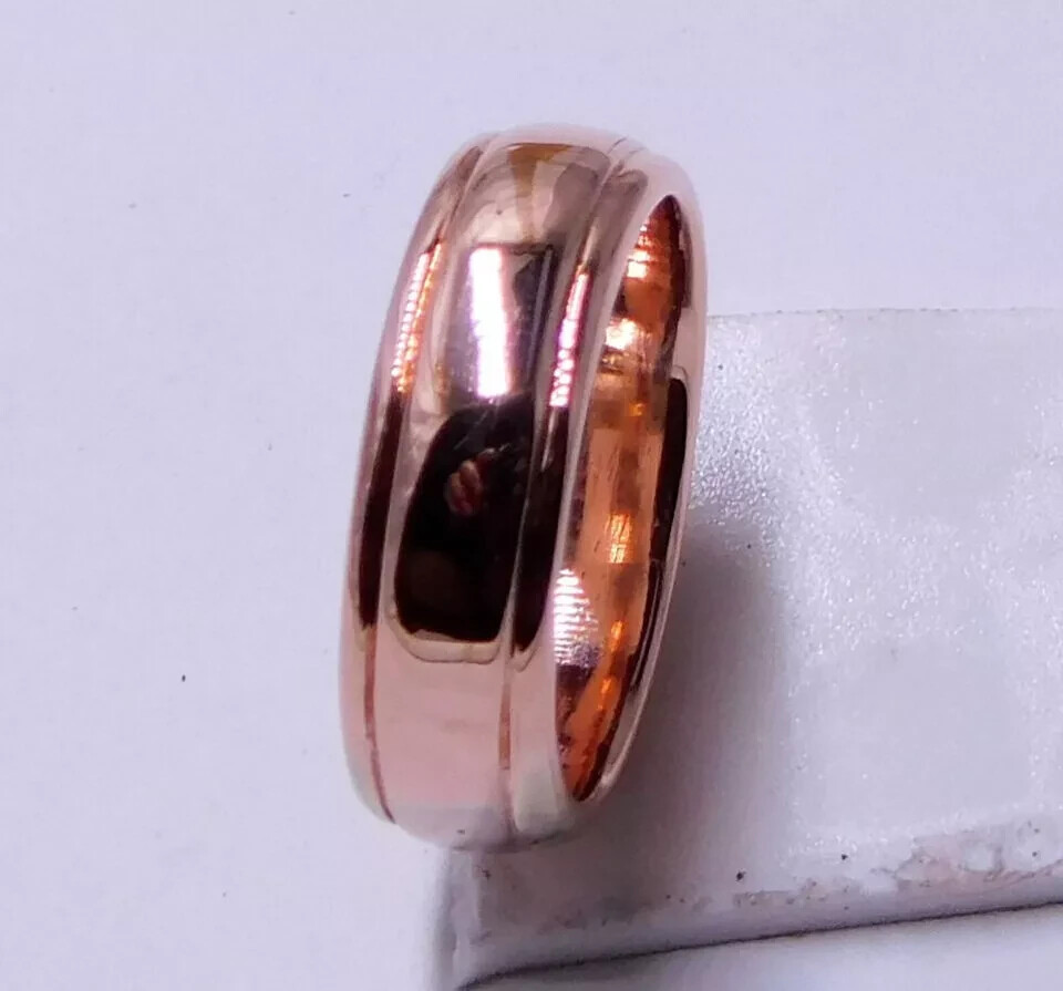 Solid Pure Copper Minimalist Healing Ring, Handmade, Unisex, Classic Band