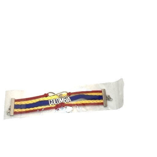 Colombia Flag Woven Bracelet Patriotic Pride Jewelry Adjustable