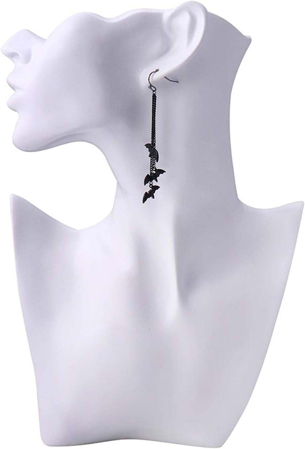 Black Bat Goth Dangle Earrings – Halloween, Punk Earring Jewelry – Vampire