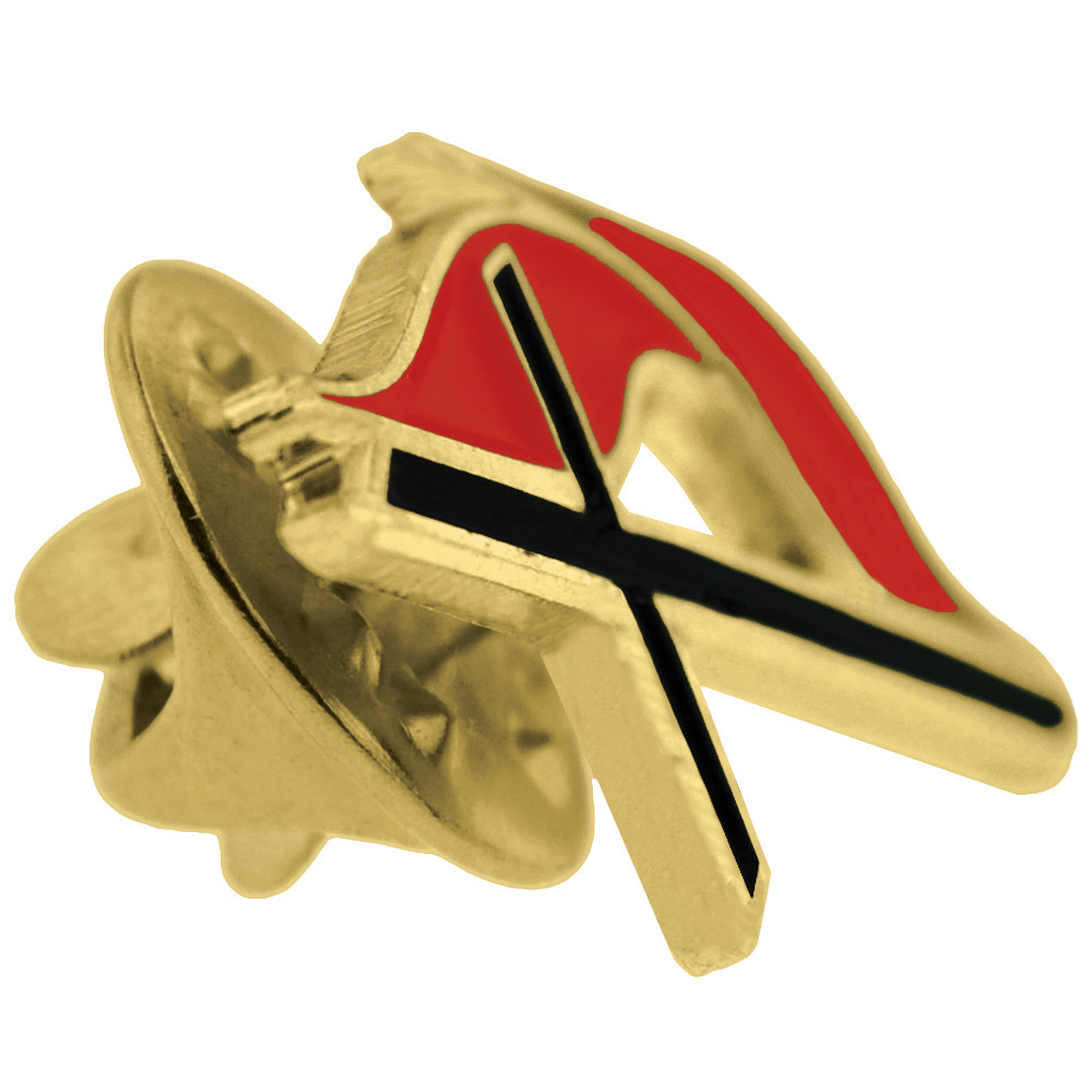 PinMart’s Methodist Cross Religious Enamel Lapel Pin