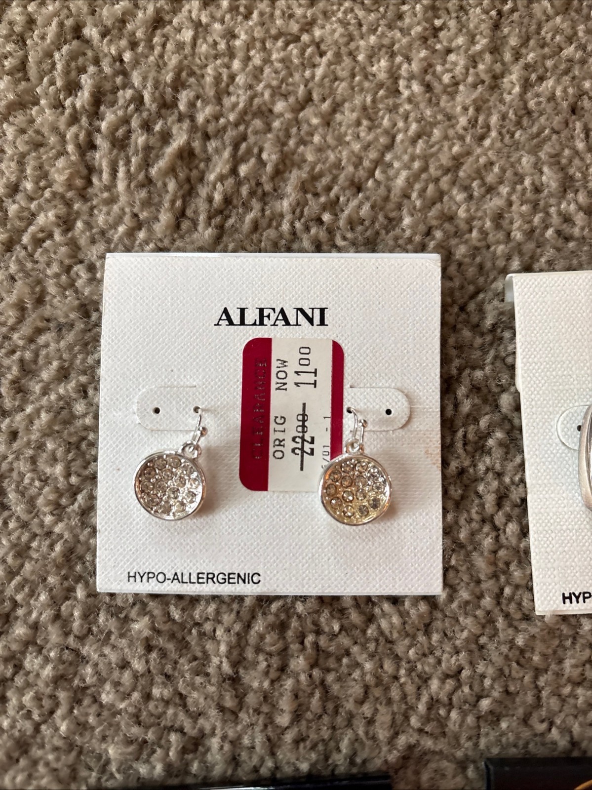 NEW Silver Color Pierced Earring All Shape Size Alfani, Monet, Trifari, Woodward