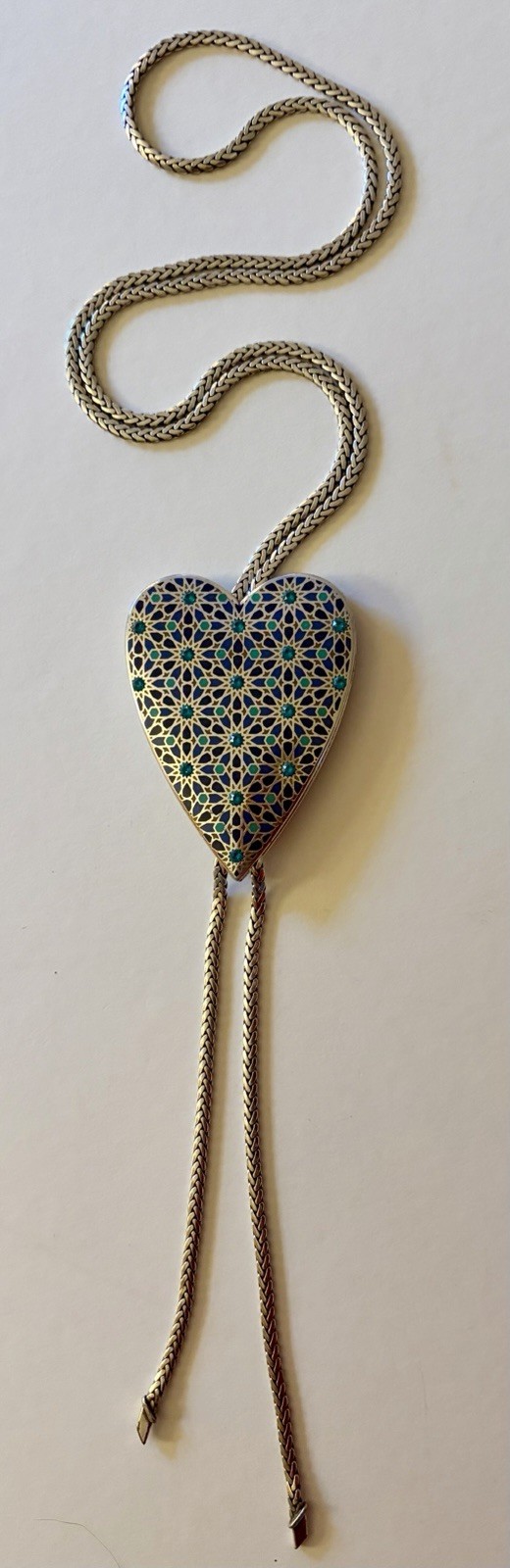 Brighton Amal Long Heart Necklace Statement Pendant Necklace NWOT $148