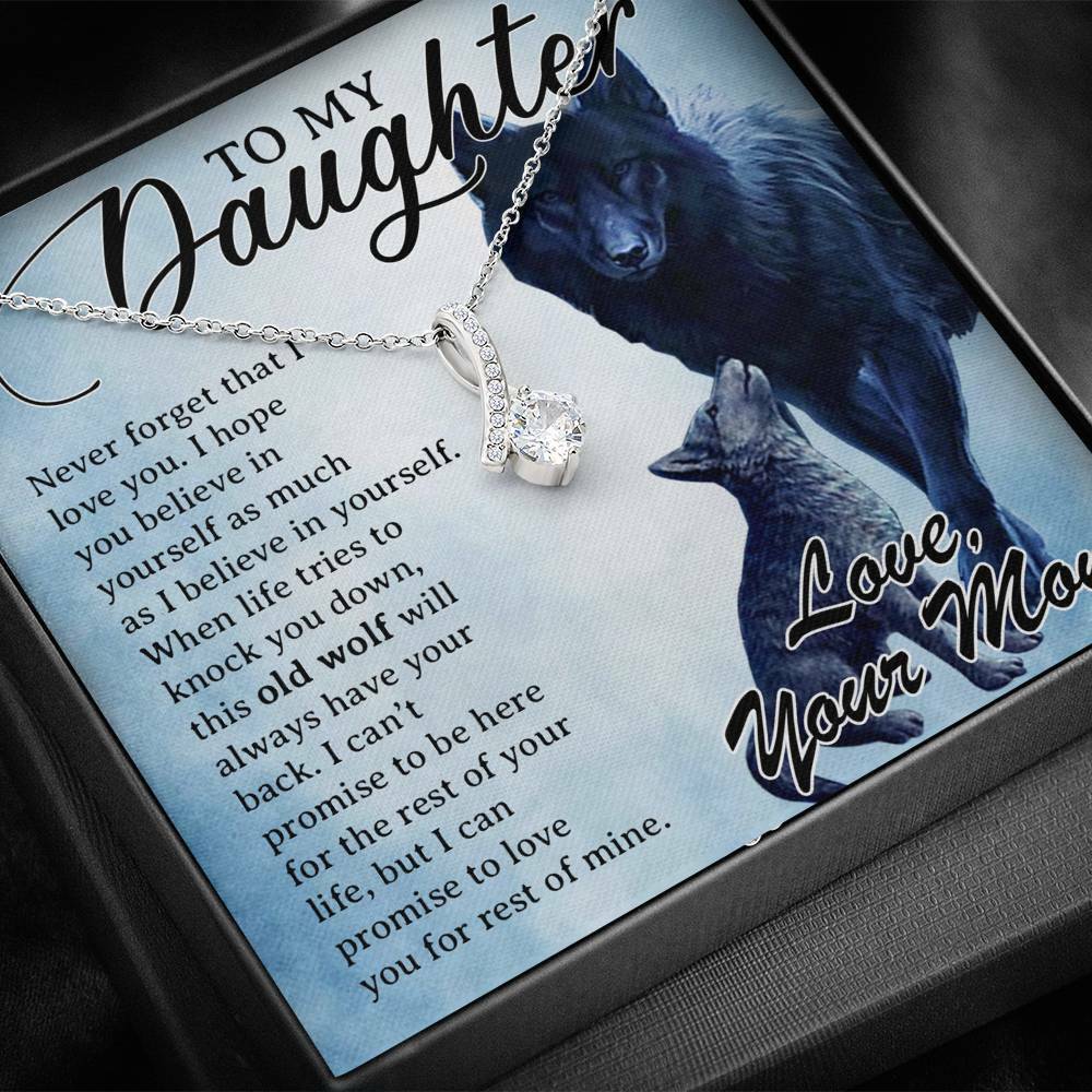 To My Daughter Necklace, Daughter Father Necklace, Daughter Gift from Mom
