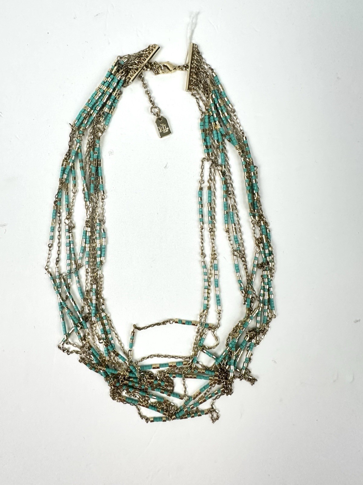 LAUREN Ralph Lauren Gold-Tone Multi-Layer Turquoise Bead Statement Necklace