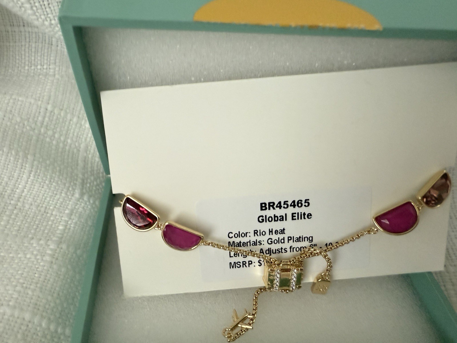 BP 2026 Jewel Candy Bracelet “Global Elite” In Rio Heat On Yellow Gold