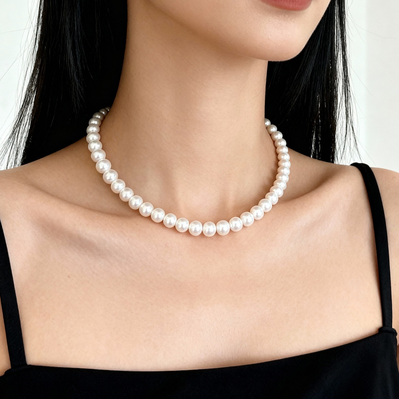 Natural Freshwater Baroque Shaped Pearl Necklace Elegant Handmade Jewelry Gift