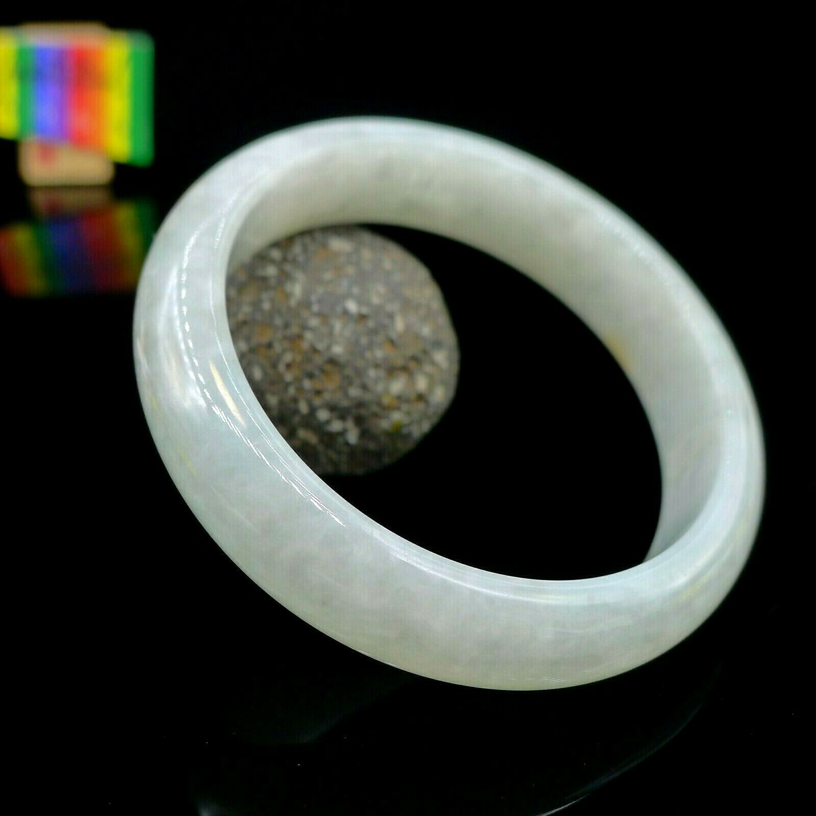 【JadeiteBird】53mm Certified 100% Natural Grade A Jadeite Jade Bangle Bracelet