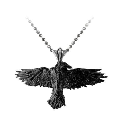 Black Raven Alchemy Gothic Necklace