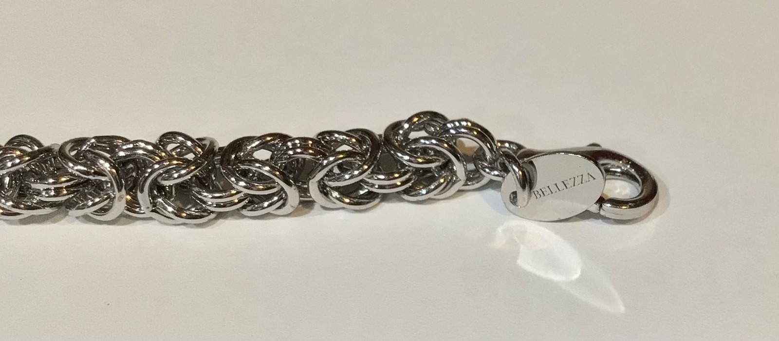 Bellezza Silver-Tone Plated Bronze BYZANTINE 6 1/2″ Bracelet