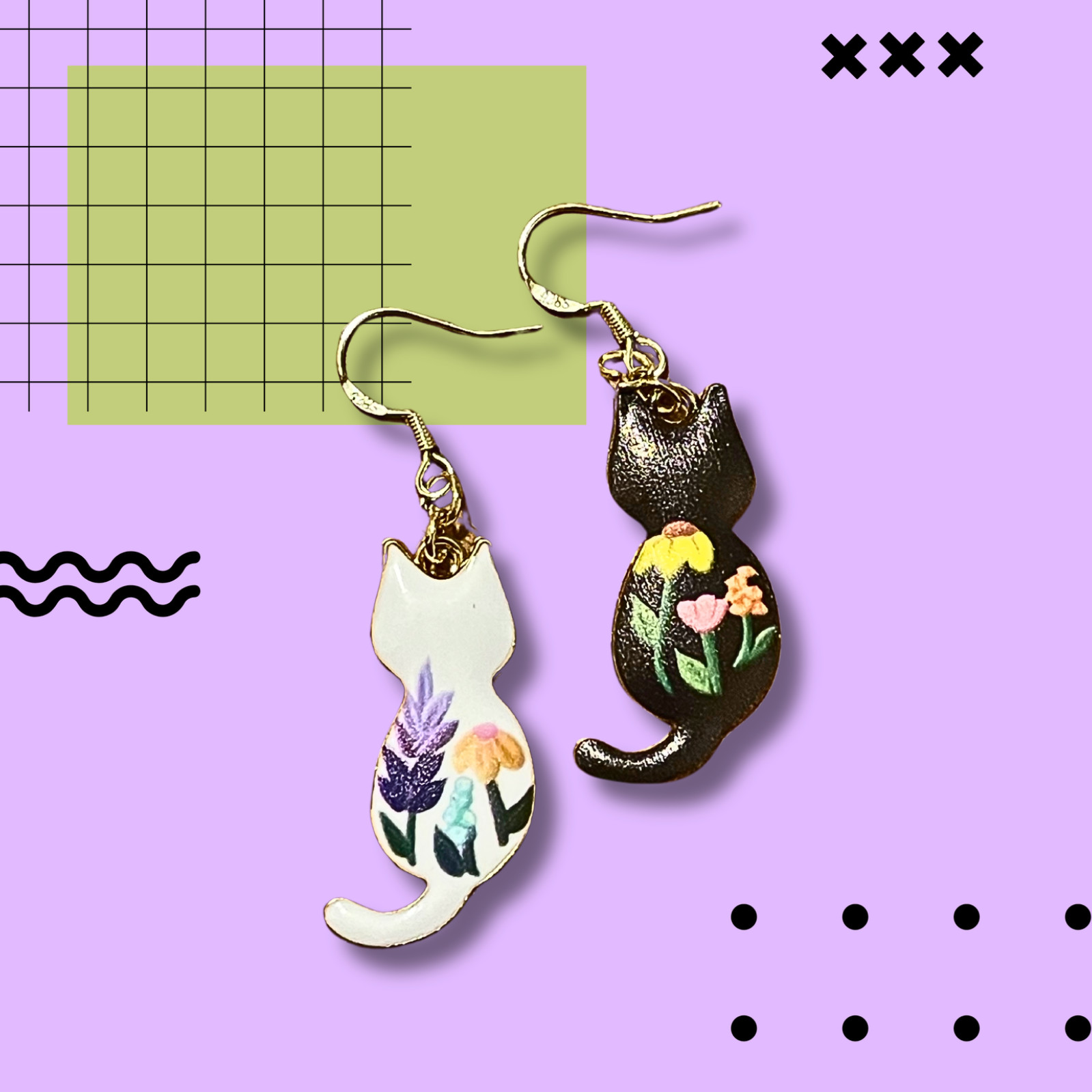 10 Pairs Assorted Dangle Earrings – Cute Fun Random Lot – Animal, Candy, Novelty