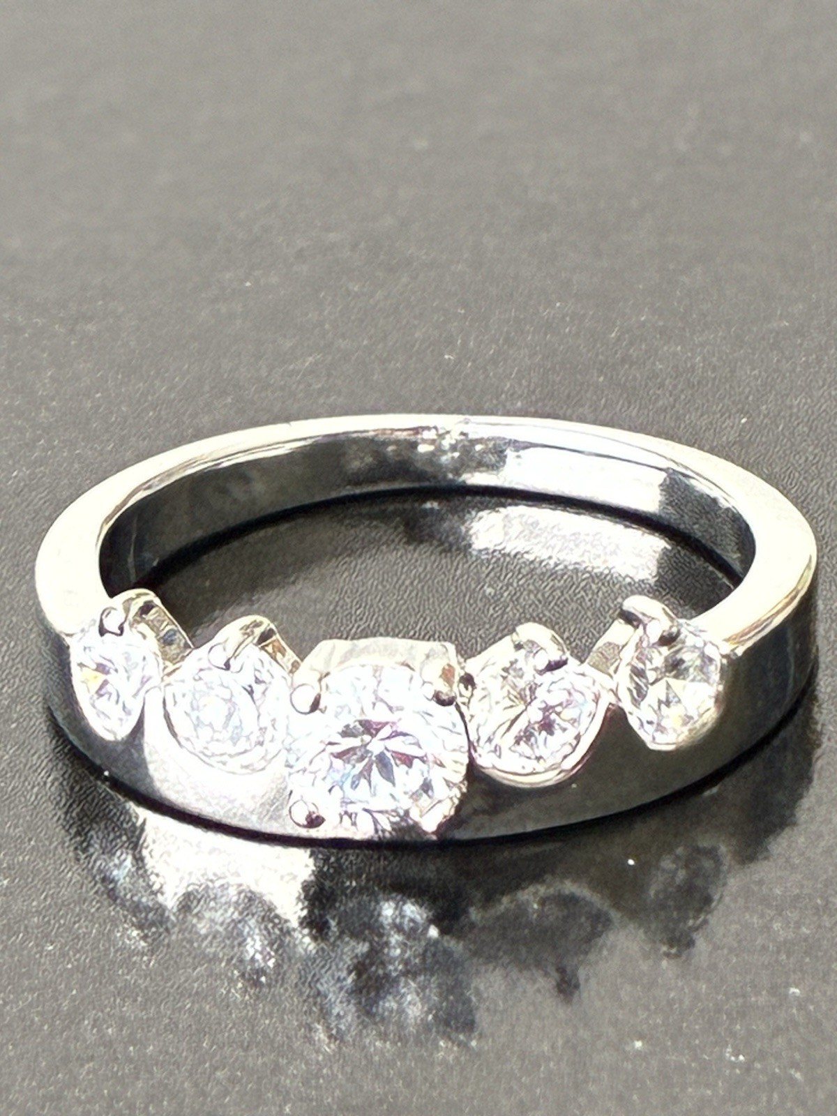 White Gold plated Ring Sz 9