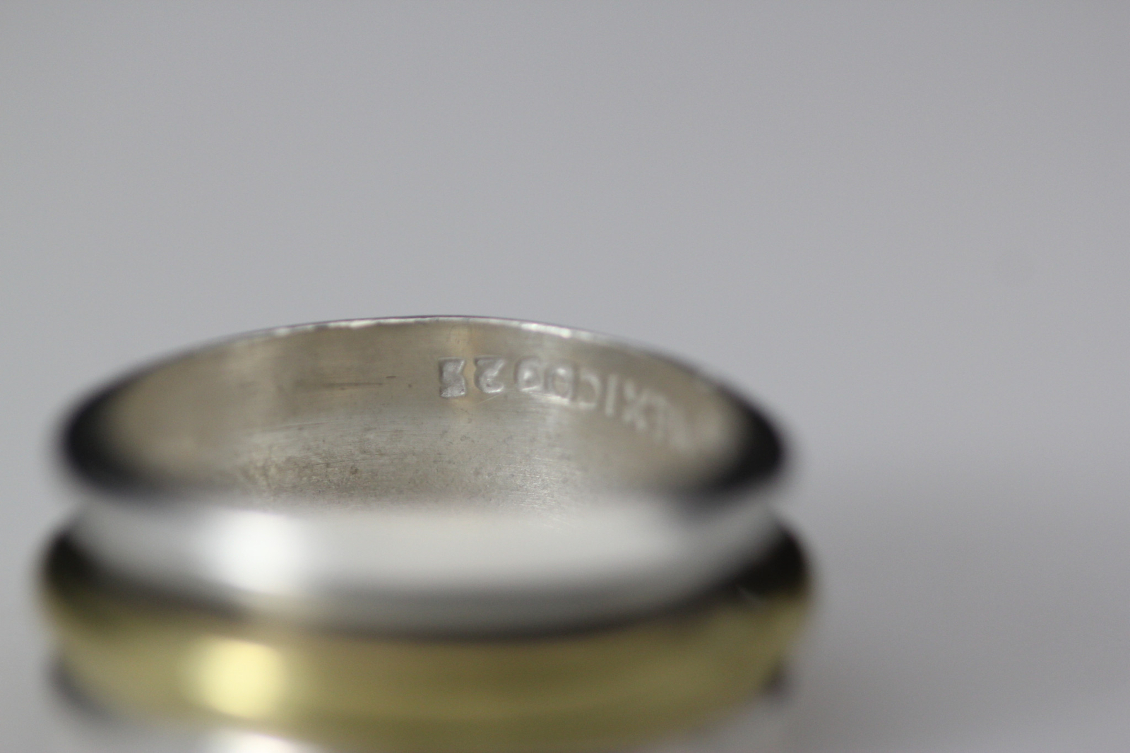 925 Sterling Silver Brass Vintage Mexico Spinner Band Size 9 Ring 10.1g RIN9360