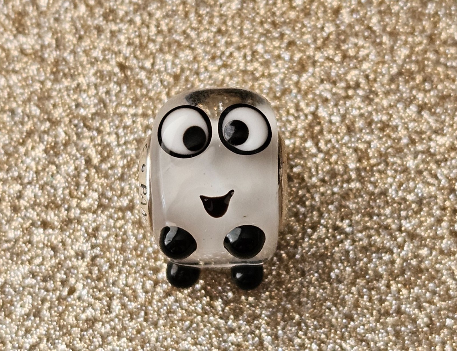 Authentic Pandora Cute Heart Melter Silver Murano Charm