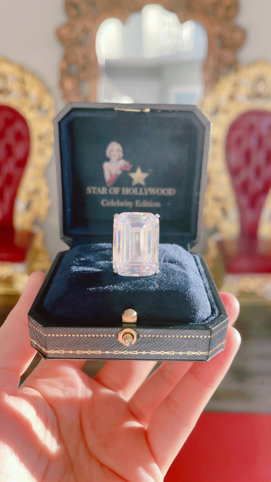 Star of Hollywood, Paris Fashion Week, Imperial Grace 65ct Austrian Crystal Ring