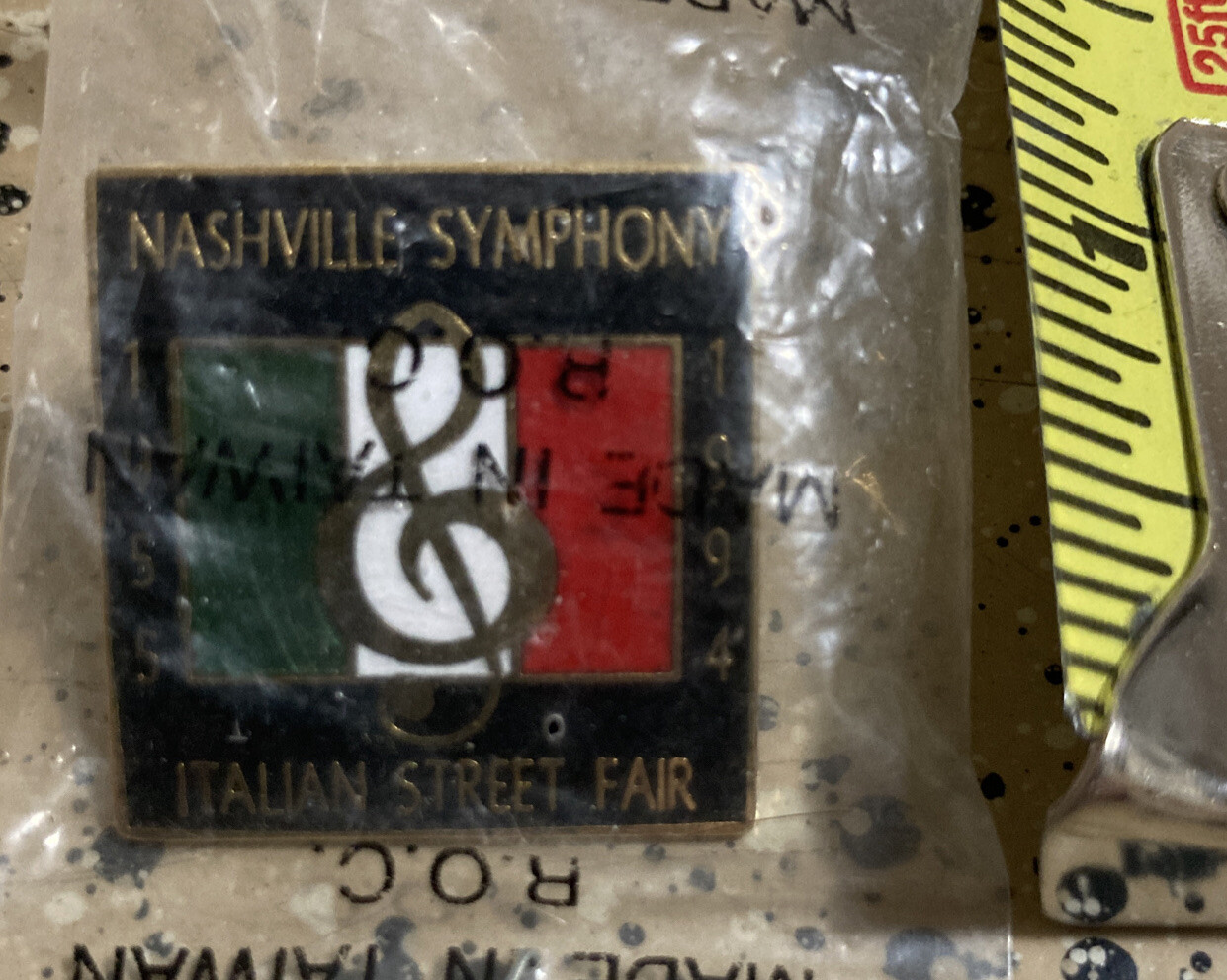 VINTAGE PIN NASHVILLE TENNESSEE ITALIAN STREET FAIR 1994 SEALED IN PACKAGE
