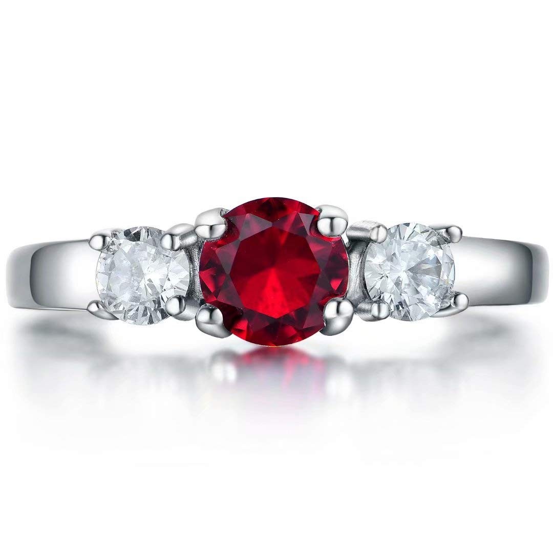 Kids Rings for Teen Girls Birthstone Rings Size 1 2 3 4 Birthday Gifts Stainl…