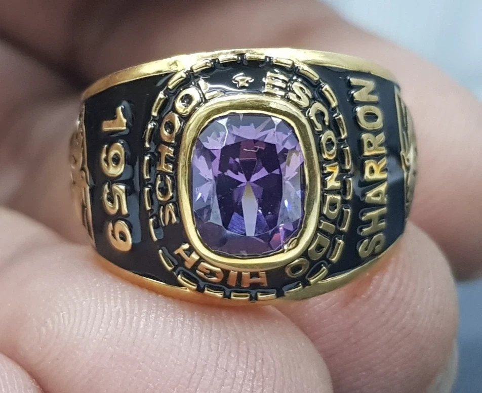 Men & Women Personalized College Class Ring For All Any New Year Graduation Gift