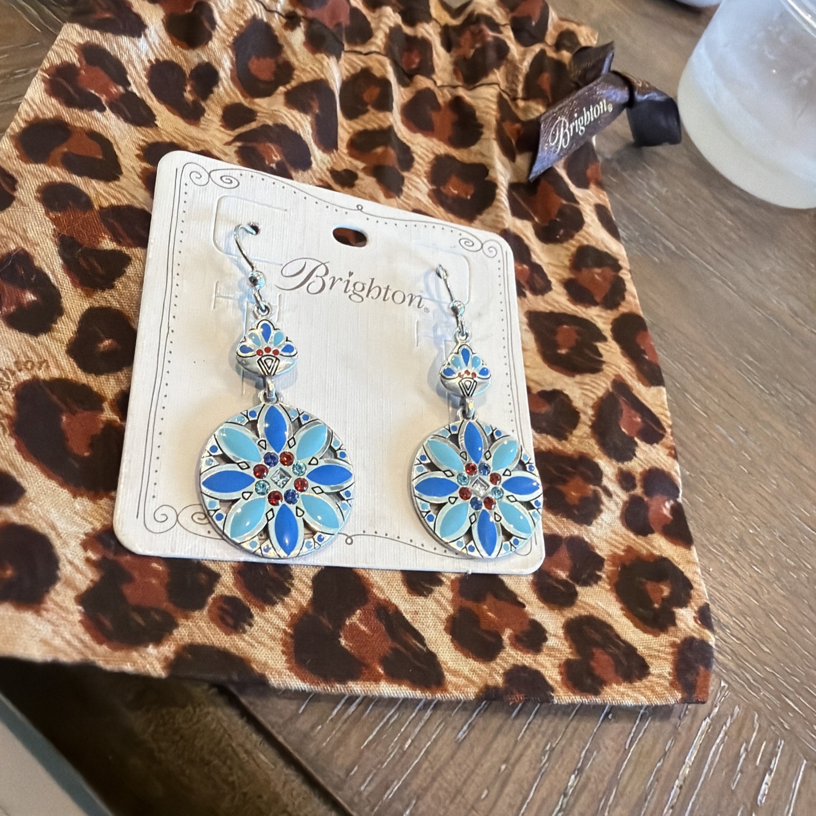 Brighton NWT Africa Stories French Wire Earrings W/Pouch Retailed $52 *RETIRED*