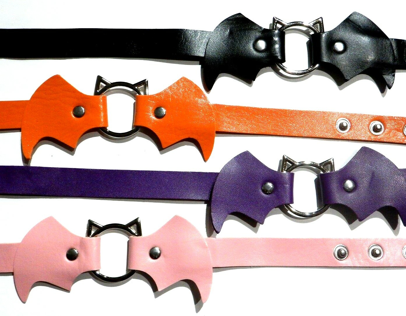KAWAII VAMPIRE BAT WINGED CHOKER COLLAR pvc vinyl choker harajuku punk goth Y4