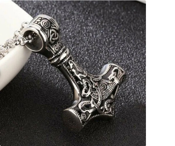 IRISH CELTIC VIKING MEMORIAL URN ASHES Pendant 22″ 925 Sterling Silver Necklace