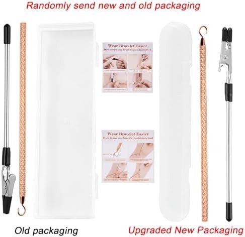 2 Pcs Bracelet Helper Tool, Portable Bracelet Helper Easy to Put on Yourself, Fa