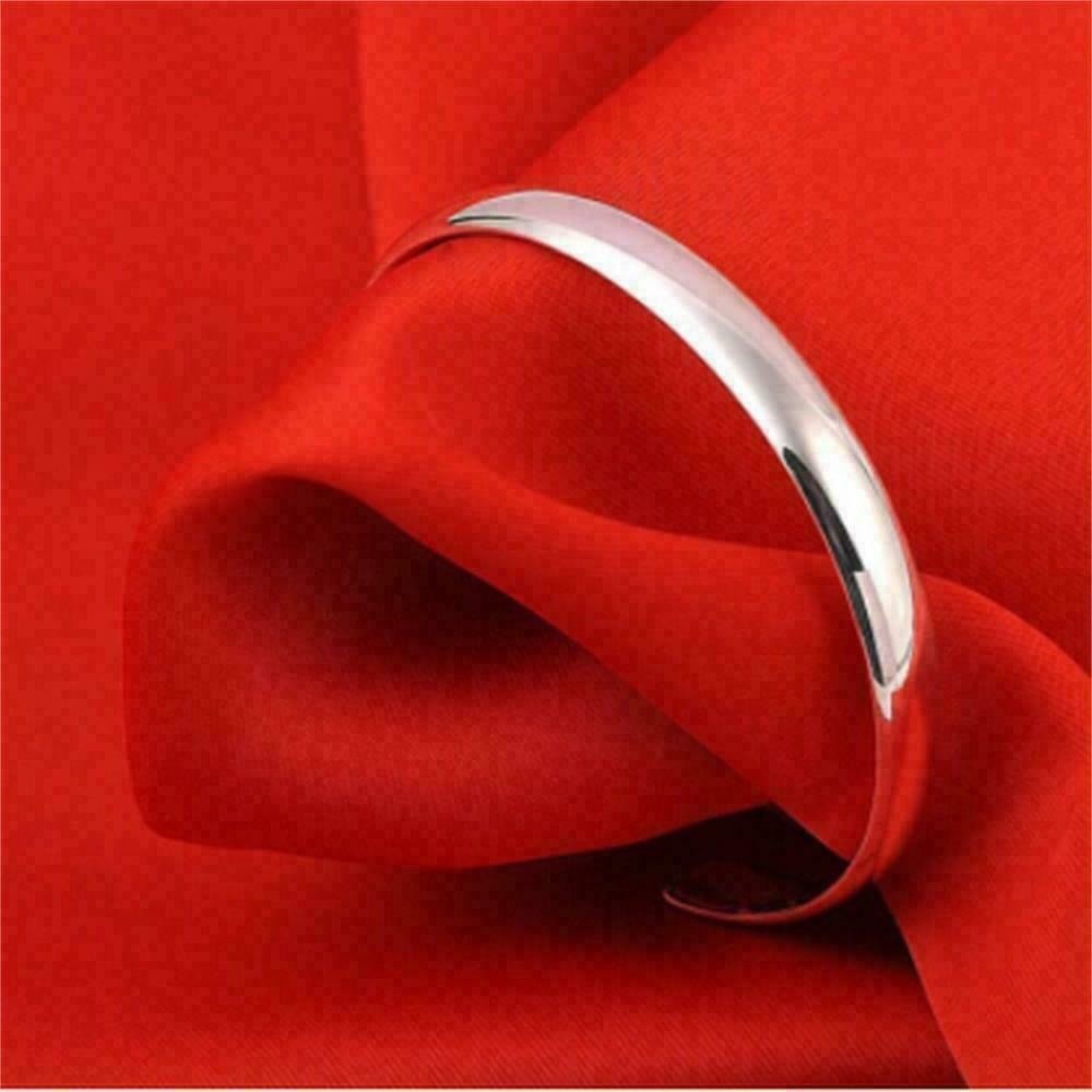 Elegant Sterling Silver New Fashion Jewelry Unique Open Bracelet Bangle Cuff B97