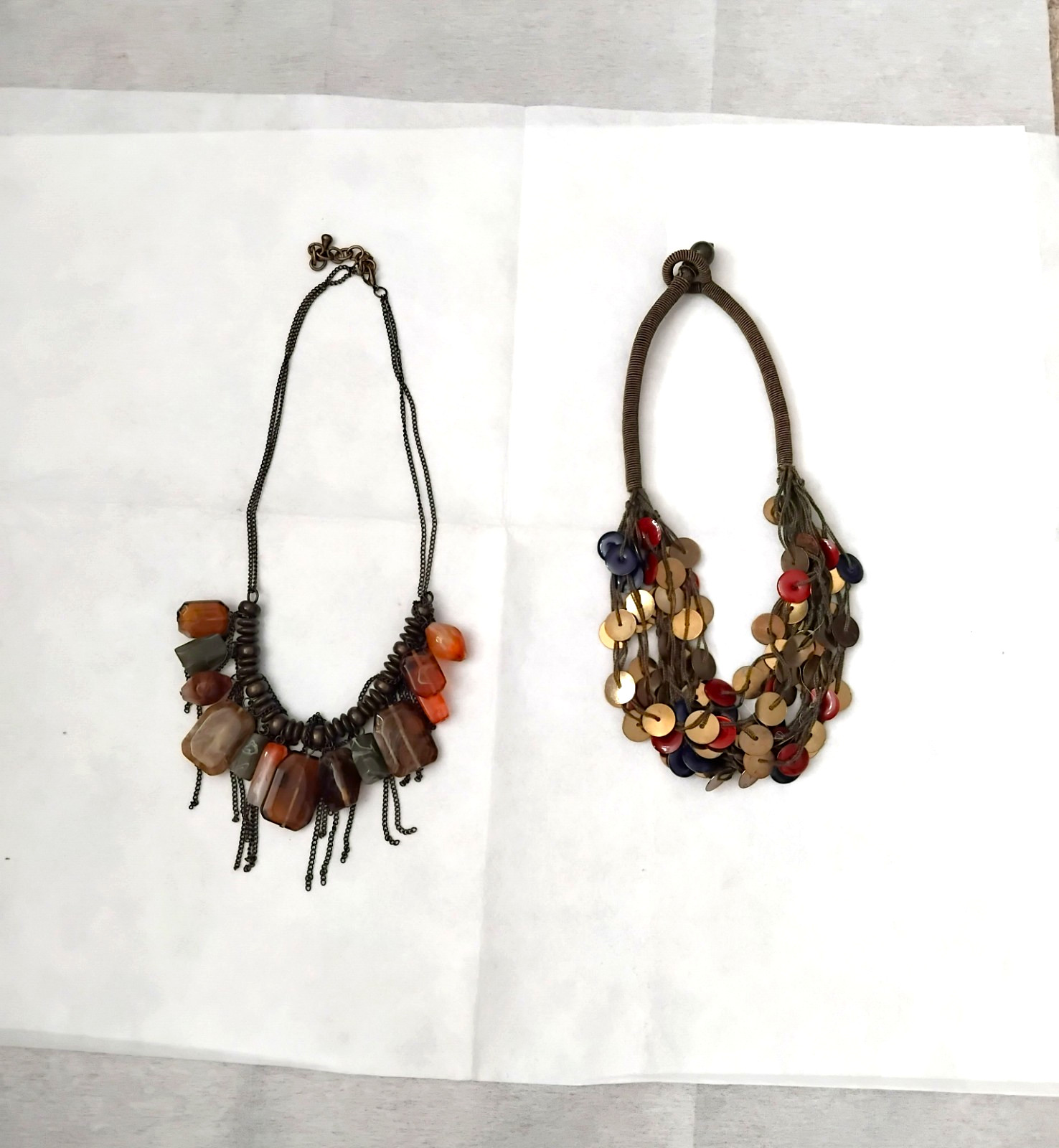 Ladies Beaded and Sequined Necklaces X 2 – Costume Jewellery