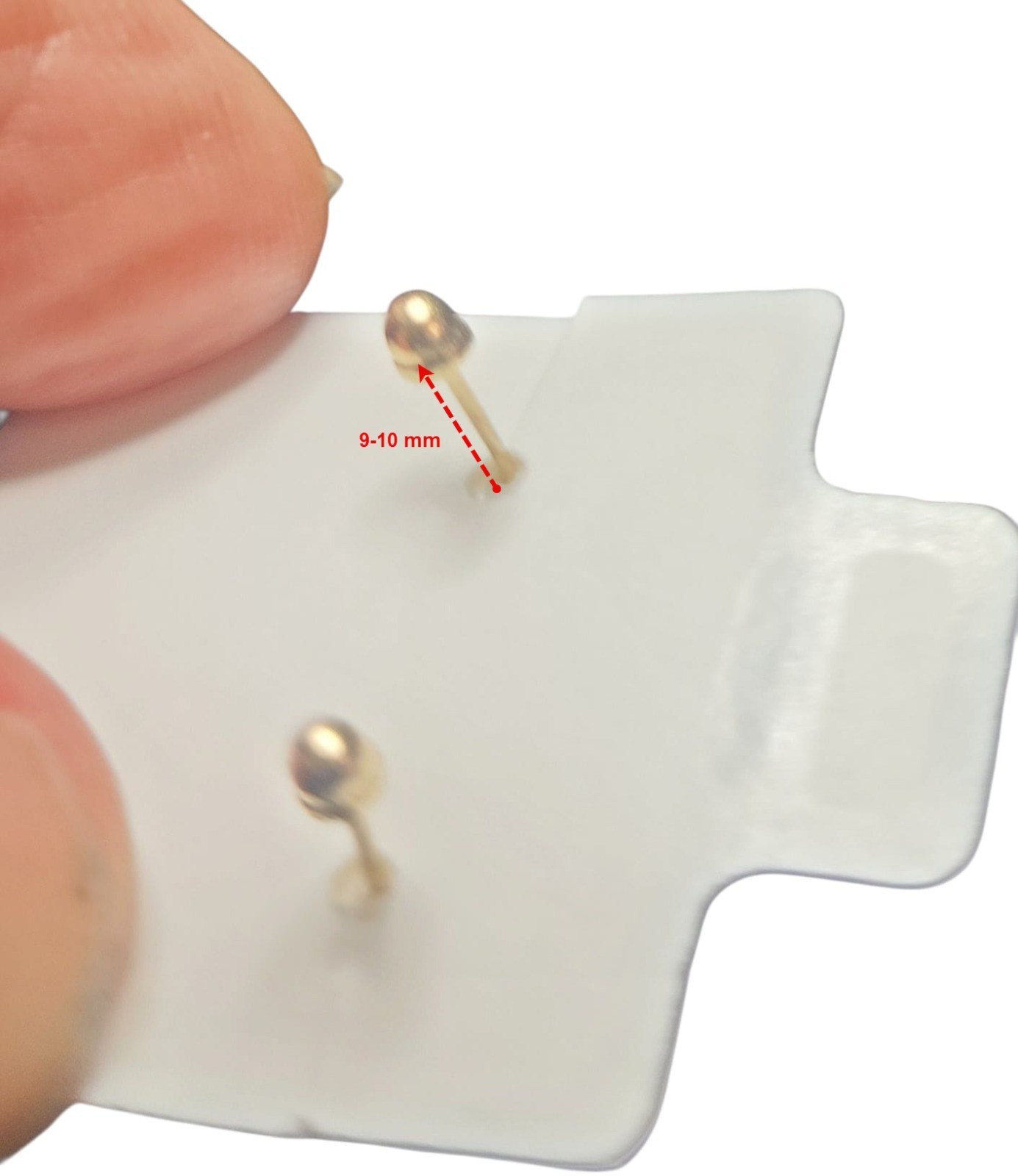 14K Solid Gold Dainty Snake Stud Earrings W/ Esmerald CZ Eye Design 8.0mm ~ New