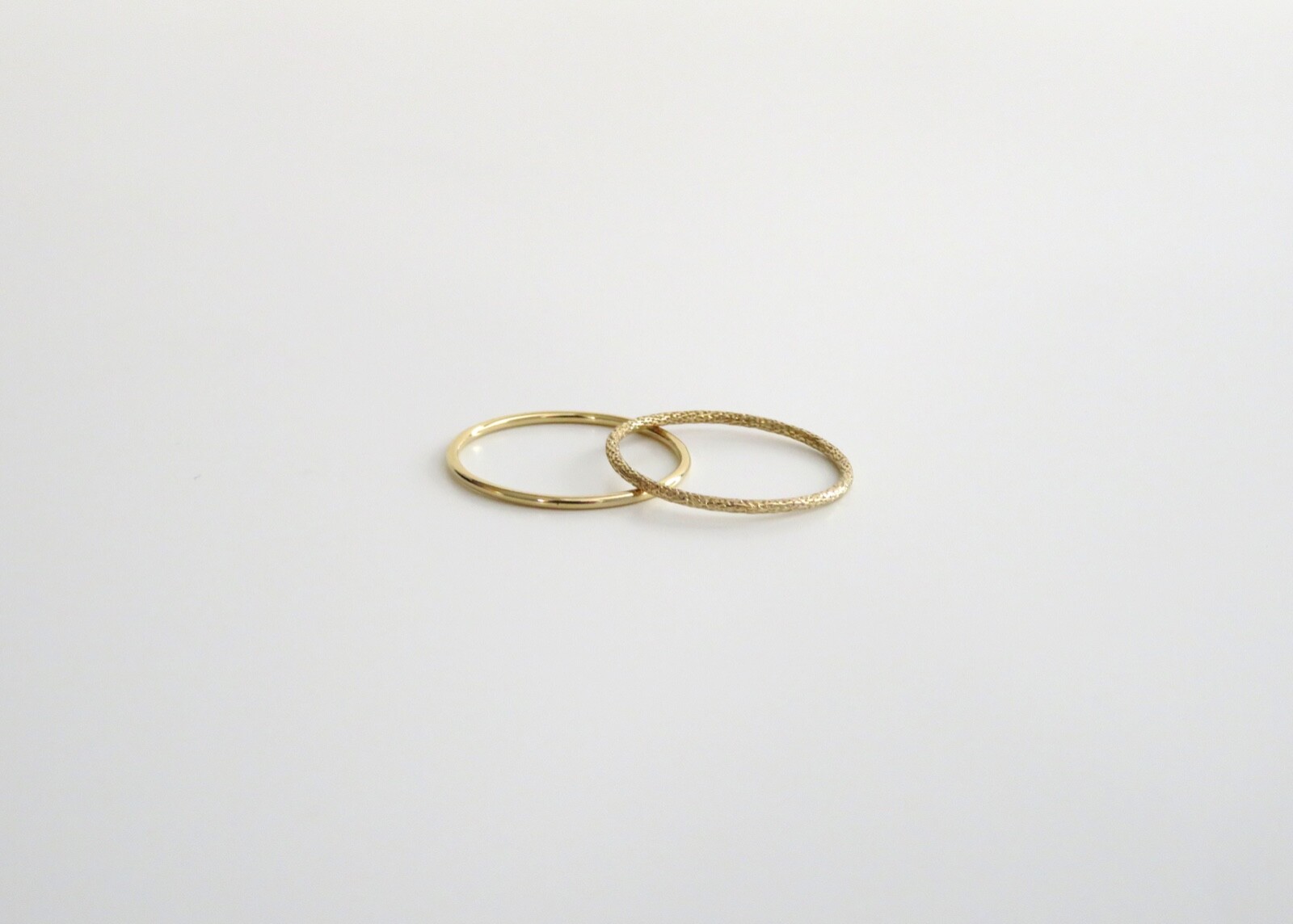 Thin Gold Ring, Gold Ring, Gold Ring Set, Gold Stack Ring, Simple Gold Ring, 14k