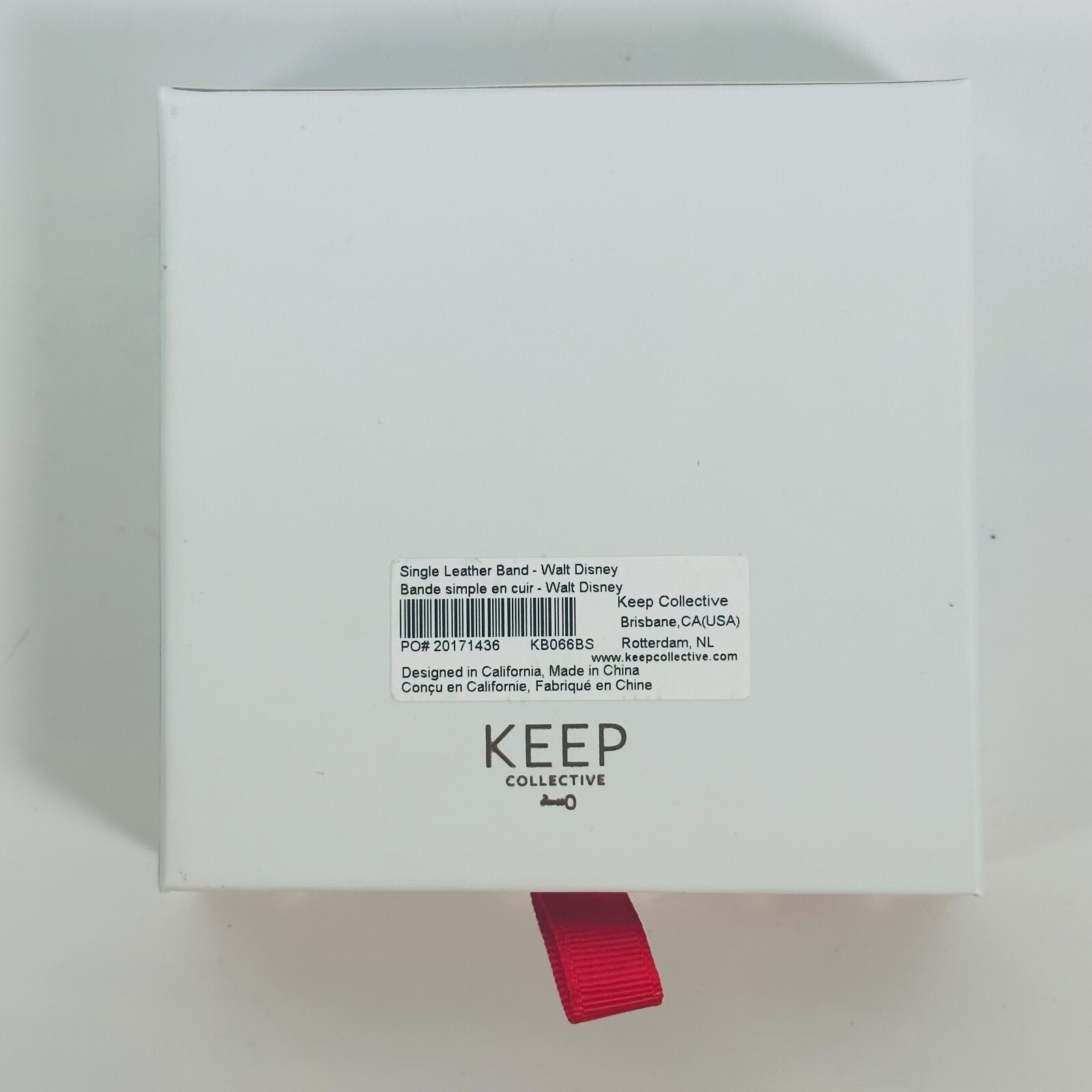 Keep Collective x Disney Black Single Leather Band Reversible New/Complete InBox