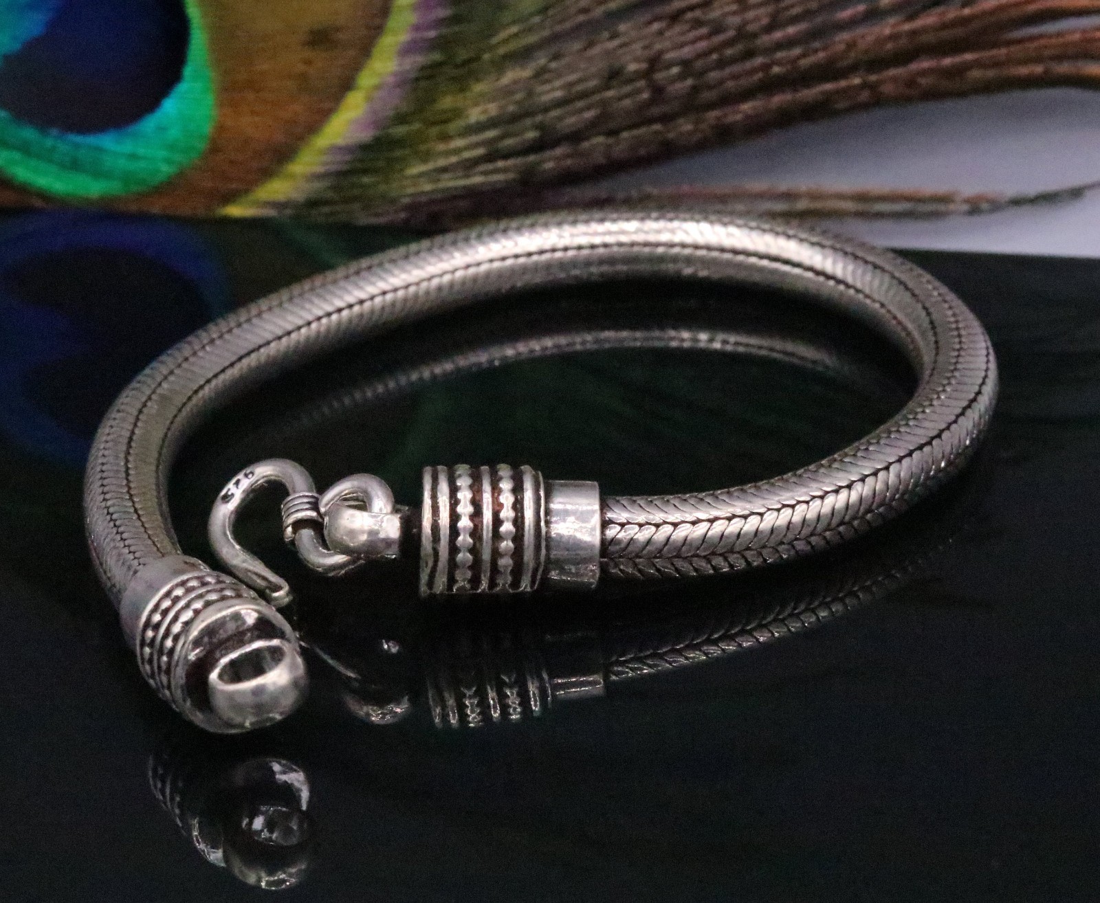 5 mm925sterling silver snake chain customized bracelet sbrm72