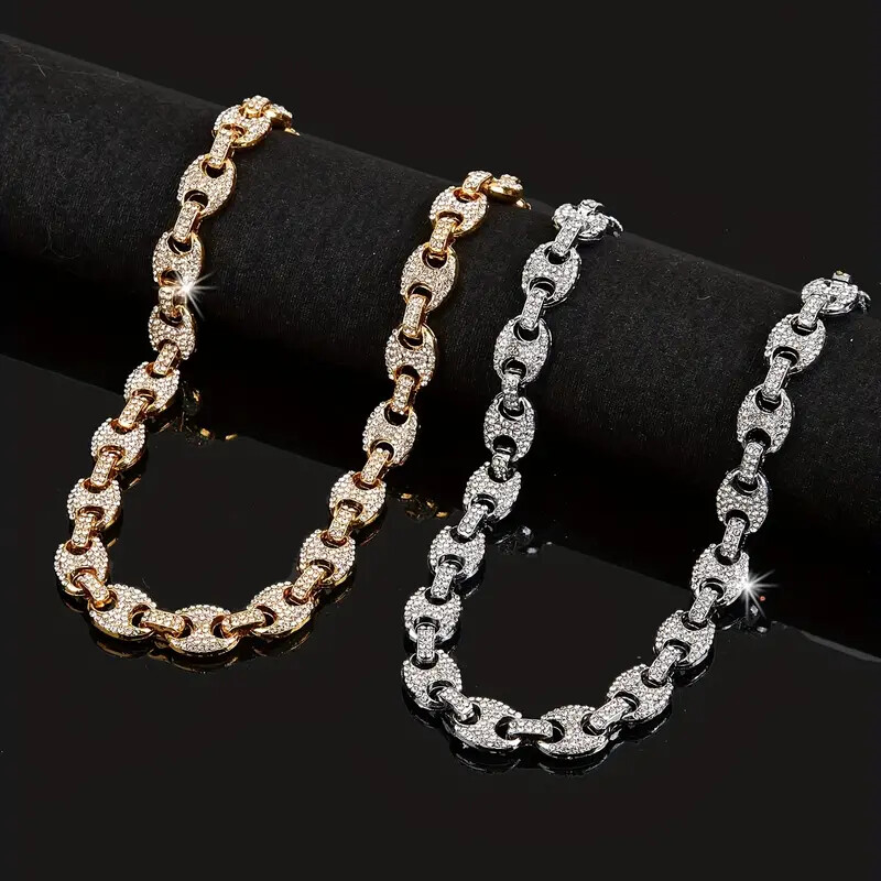 Hip Hop Jewelry Iced Simulated Diamond Marina 18″ 20″ 24″ Chain Bling Necklace