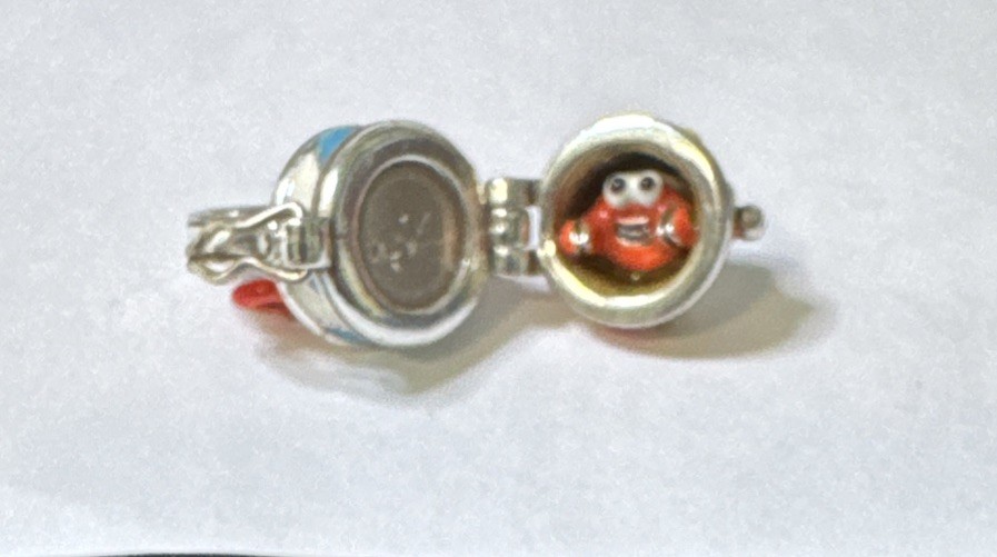 Brighton BEACH PAIL hinged Charm NWOT List $32 Rare Find!