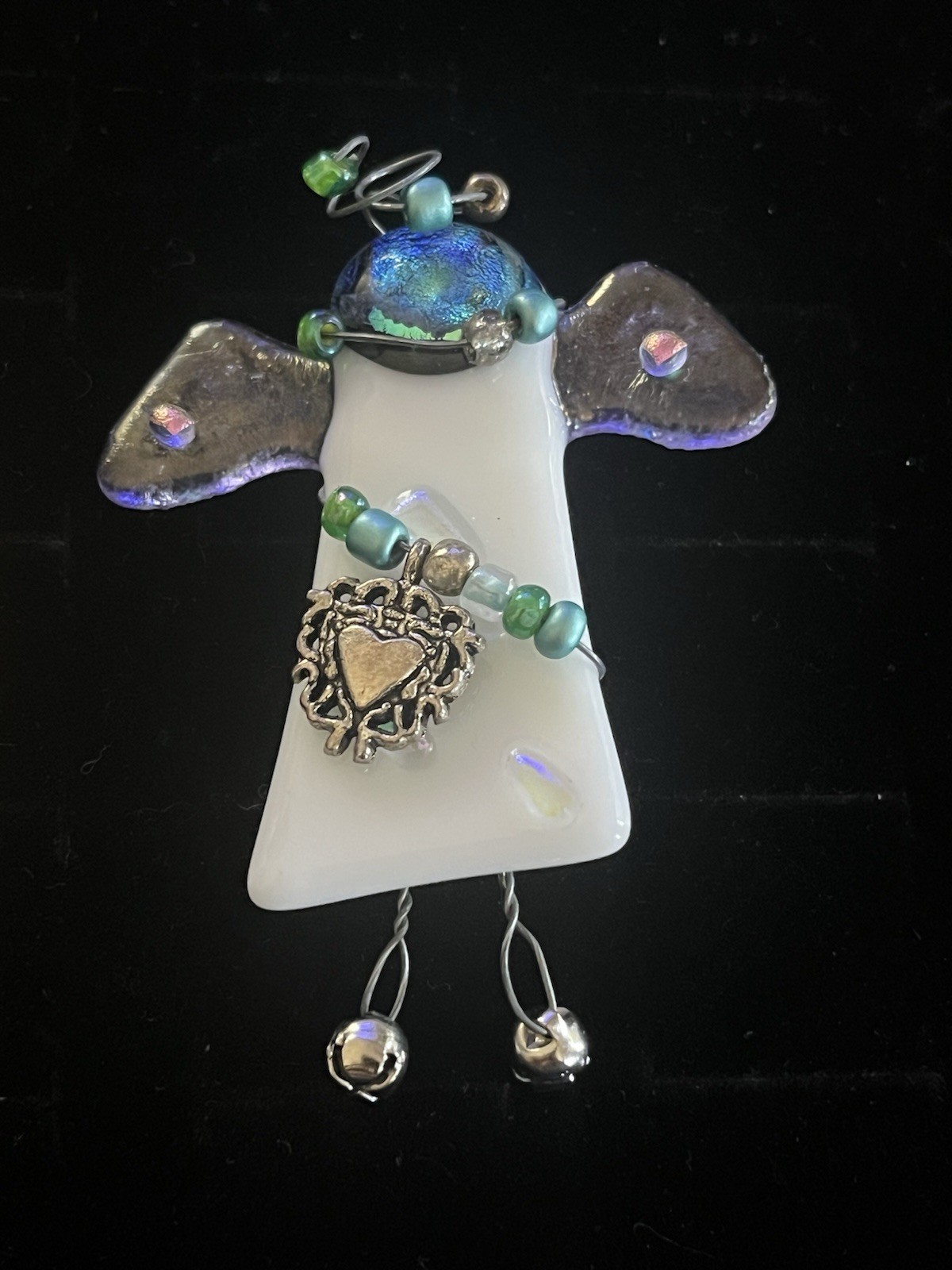 Women’s Nurse Angel Brooch Pin Handmade Artisan Lot of 2