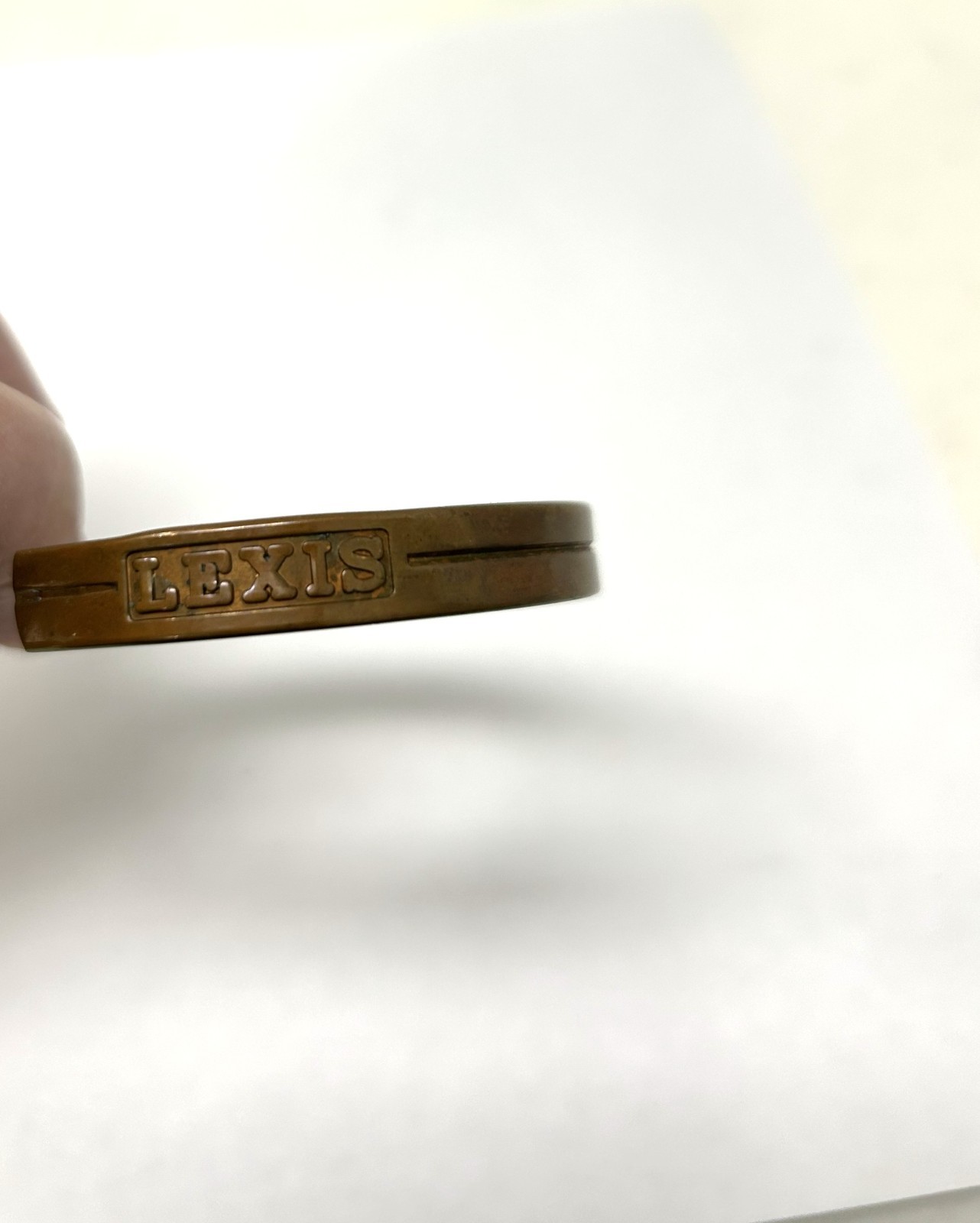 Lexis Solid Copper Cuff Bracelet 7” Arthritis Care Adjustable made in USA 17.7gr