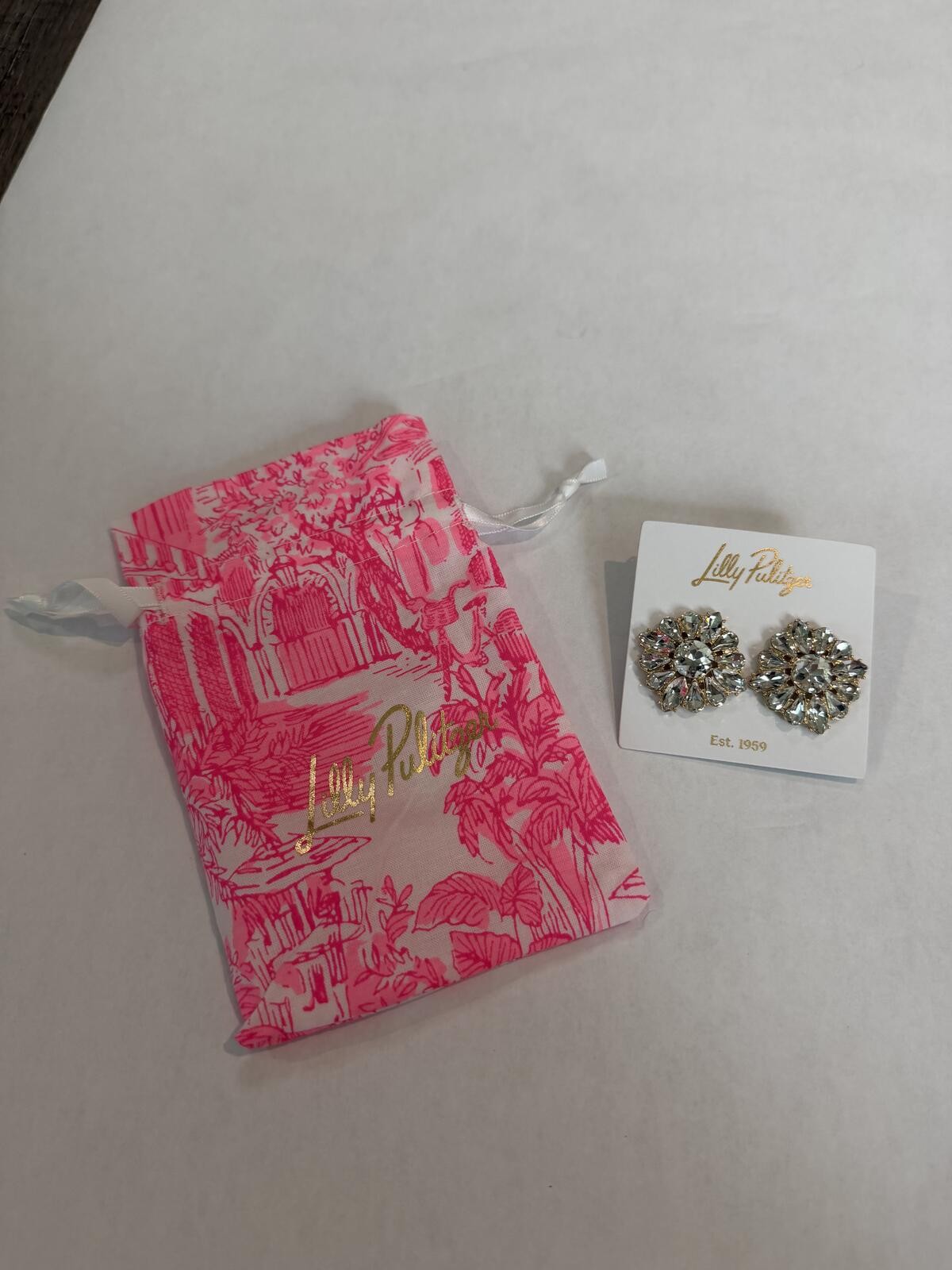 Lilly Pulitzer Rhinestone Cluster Earrings