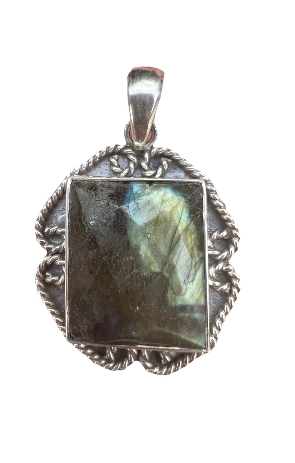 HAND MADE GEMSTONE SET 92.5 SOLID SILVER