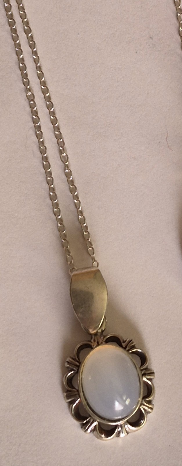 Opalite Pendant 16″ Silver Chain 925
