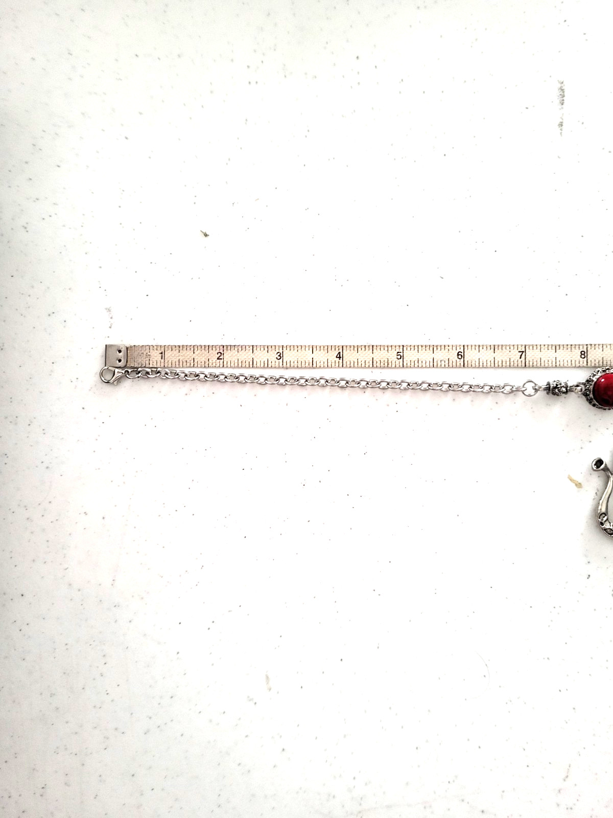 Red or Black stone with elephant pendant necklace and earing set