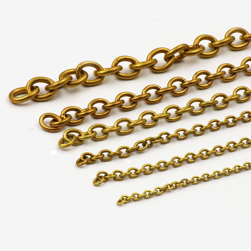 Solid Brass Chain 4~14mm Width Necklace Jewelry Bags Craft Chain Sold Per Meters