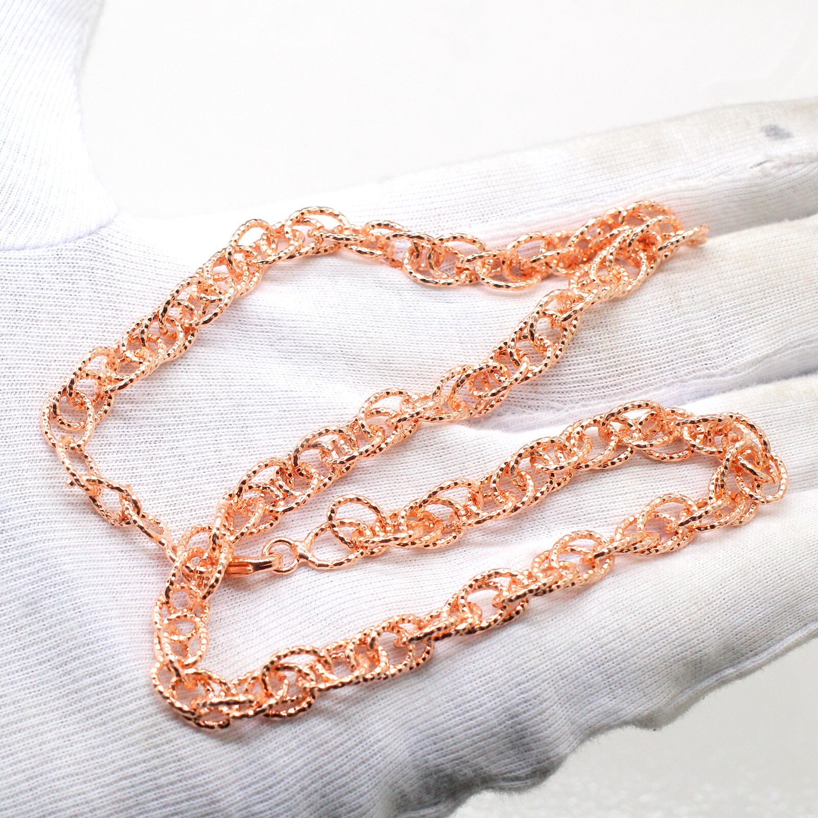 Pure Solid Copper Antique Design Women And Men Chain Necklace Copper CPN07