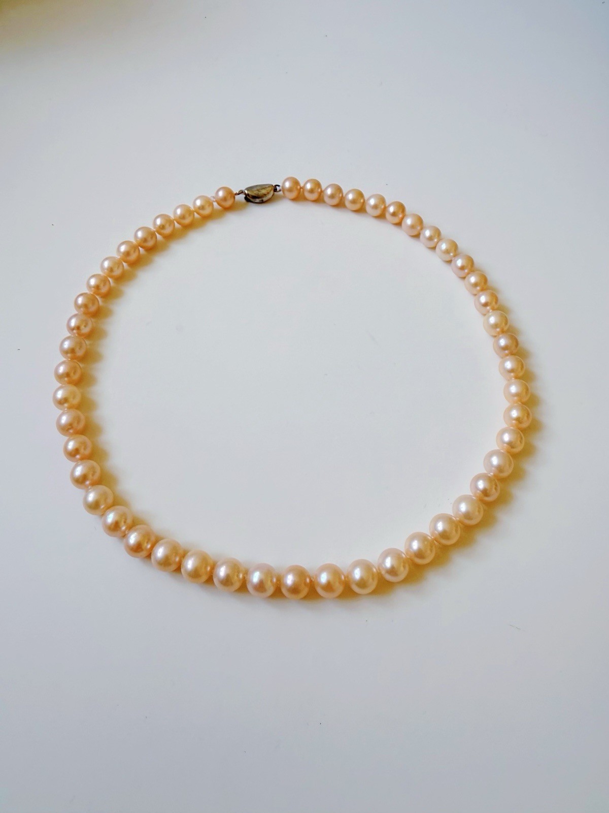 6.5-7.0mm Pink Freshwater Pearl Necklace – Preowned And In Box